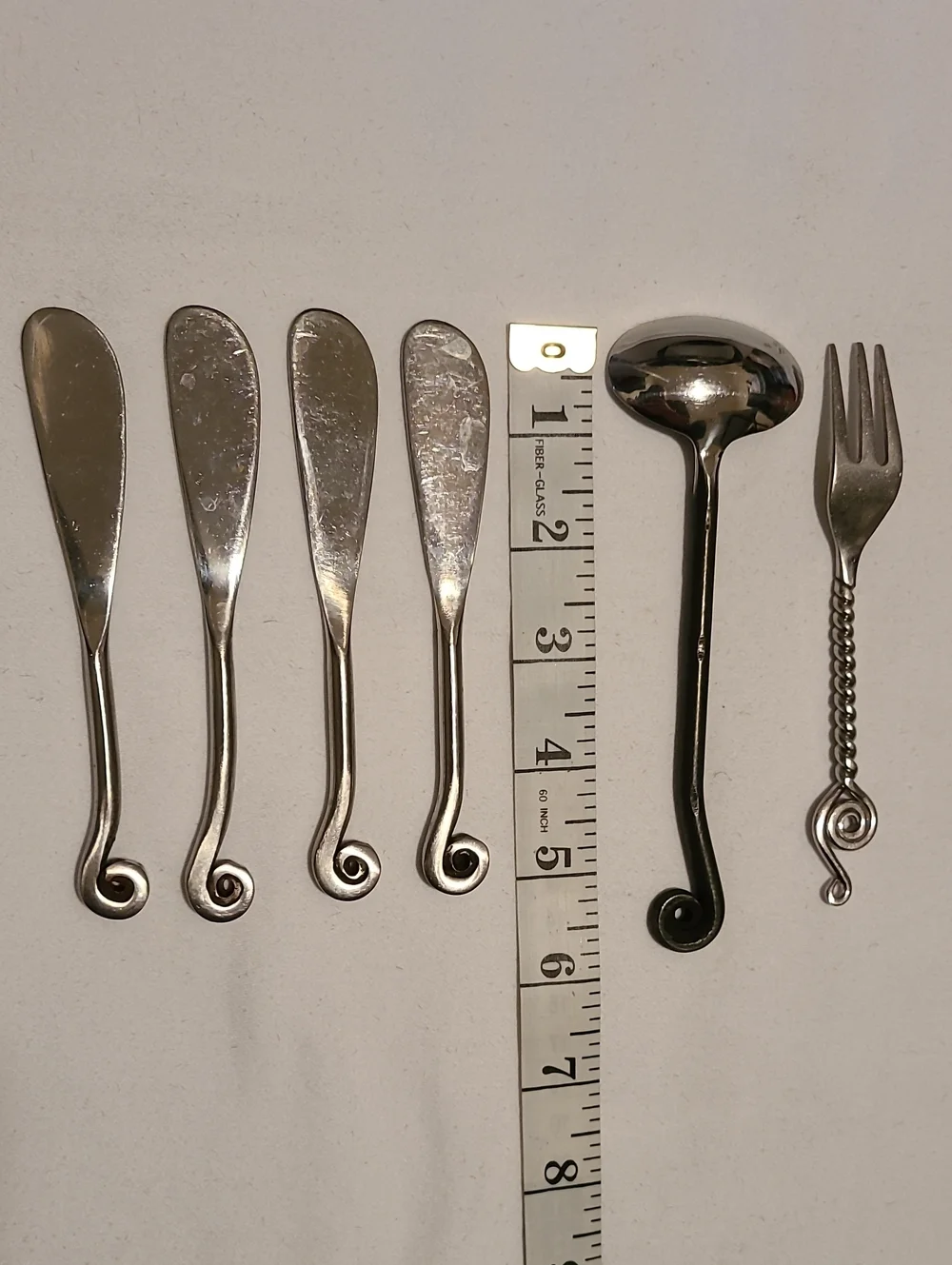 Swirl Butter Cheese Knives Swirl Handle Knife - Picture 8 of 8